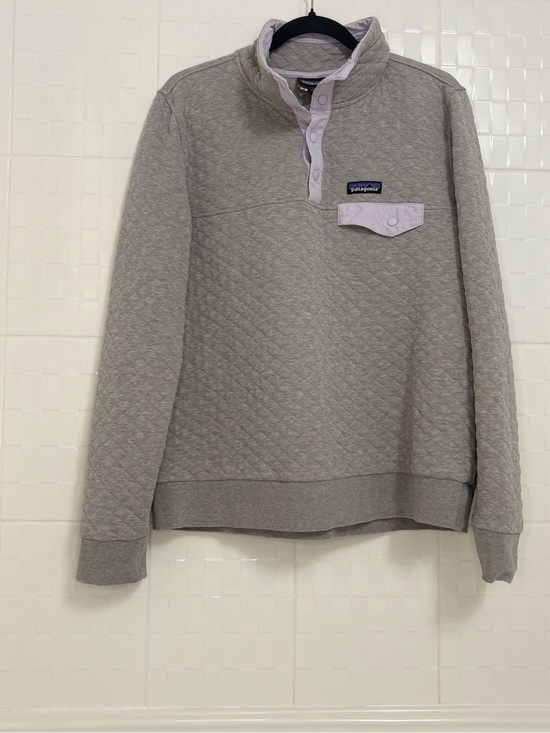 Patagonia Sweaters - Patagonia Women's Organic Cotton Quilt Snap-T Pullover size large